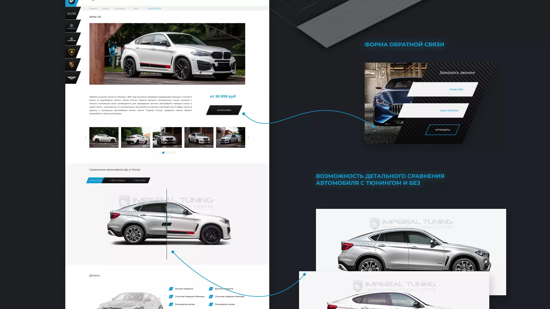 Создание сайта тюнинг-ателье «Imperial Tuning» в Долинске
