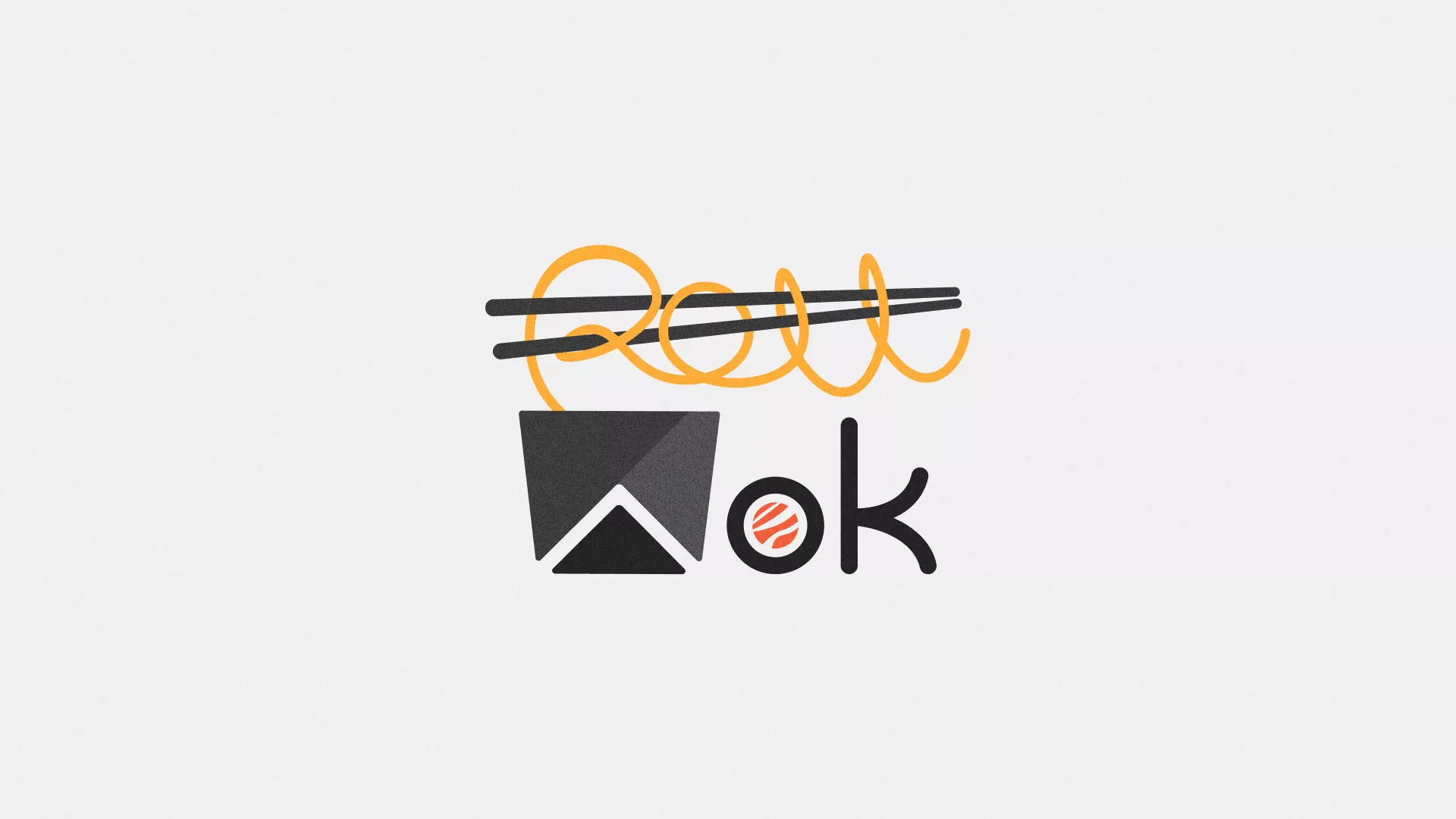 Разработка логотипа в Долинске для суши-бара «Roll Wok Club» Разработка логотипа в Долинске для суши-бара «Roll Wok Club»
